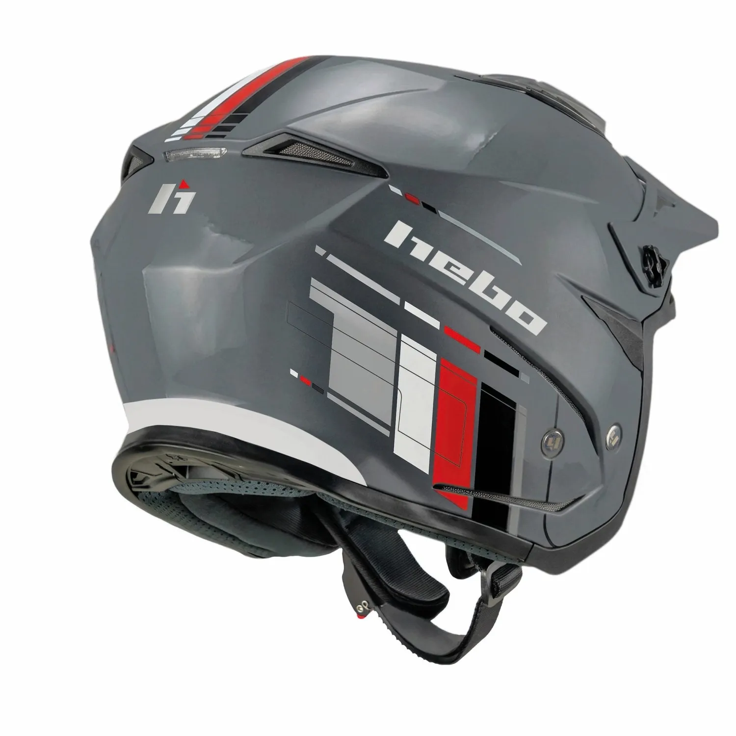 Hebo Zone 5 R.S. casco trial grigio ECE 22-06