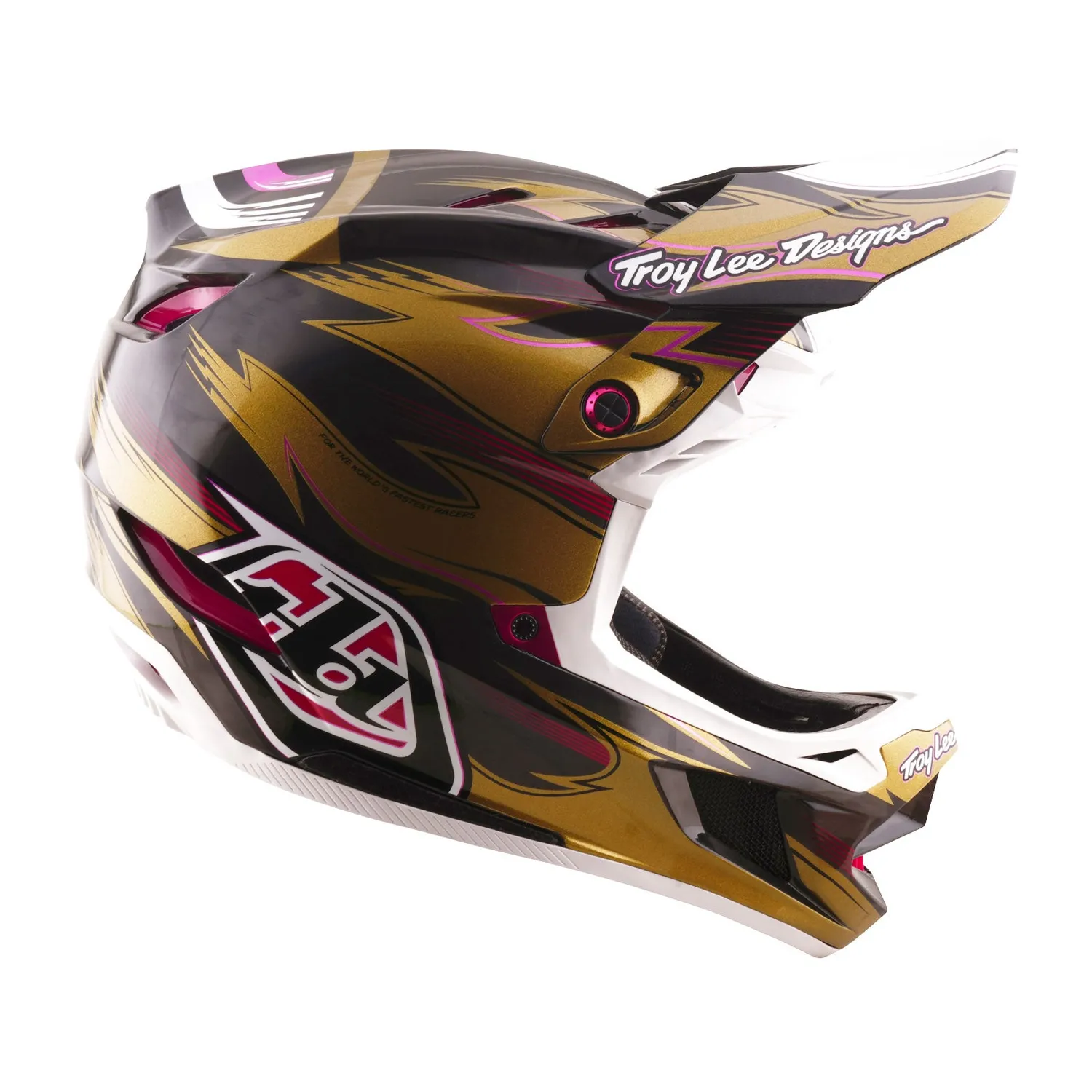 Troy Lee Designs D4 Carbon casco bici Cyclops Gold