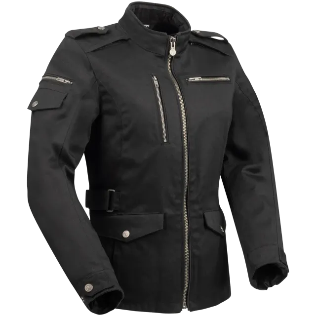 Segura Lady Leyton giacca moto donna nero impermeabile