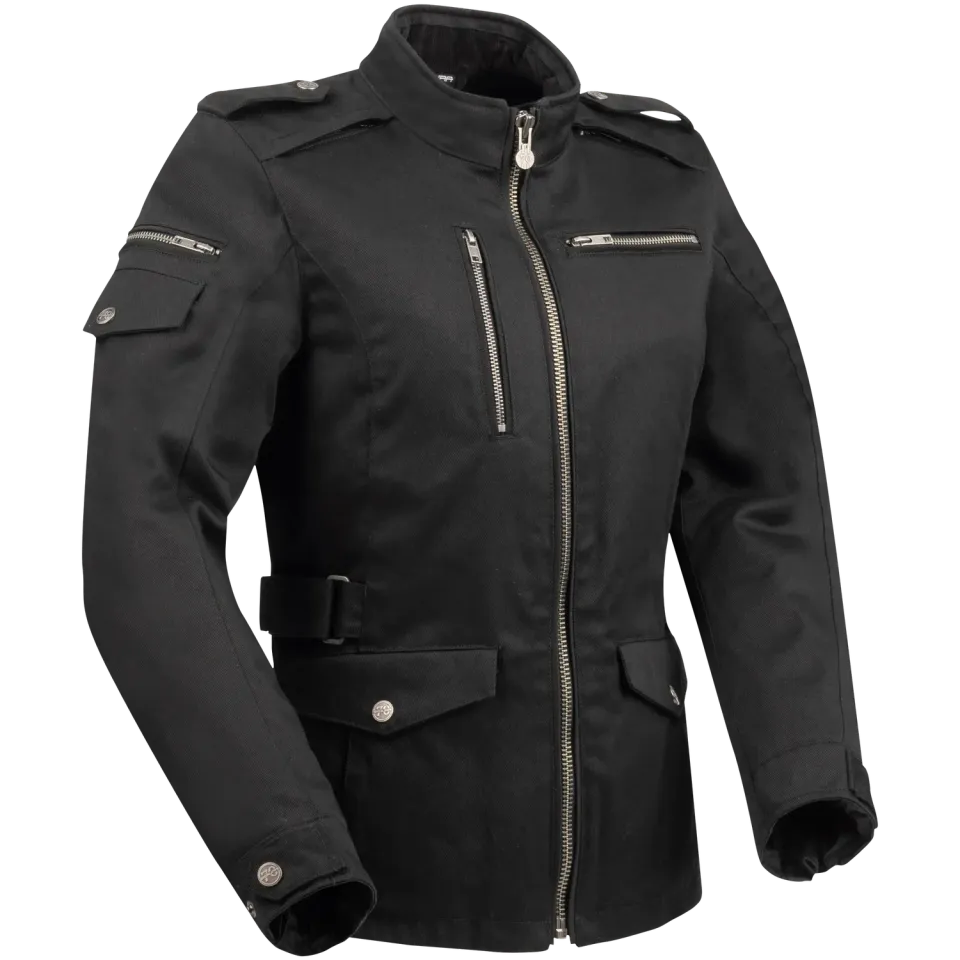 Segura Lady Leyton giacca moto donna nero impermeabile