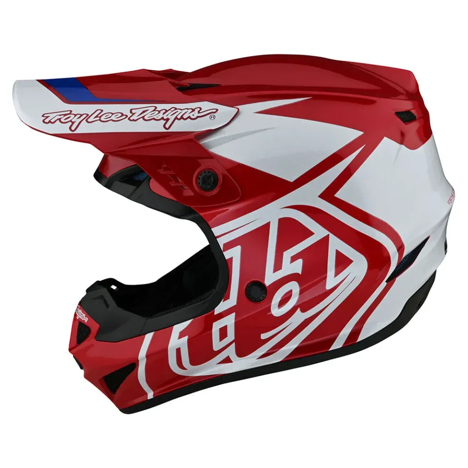 Troy Lee Designs GP Overload casco cross rosso bianco