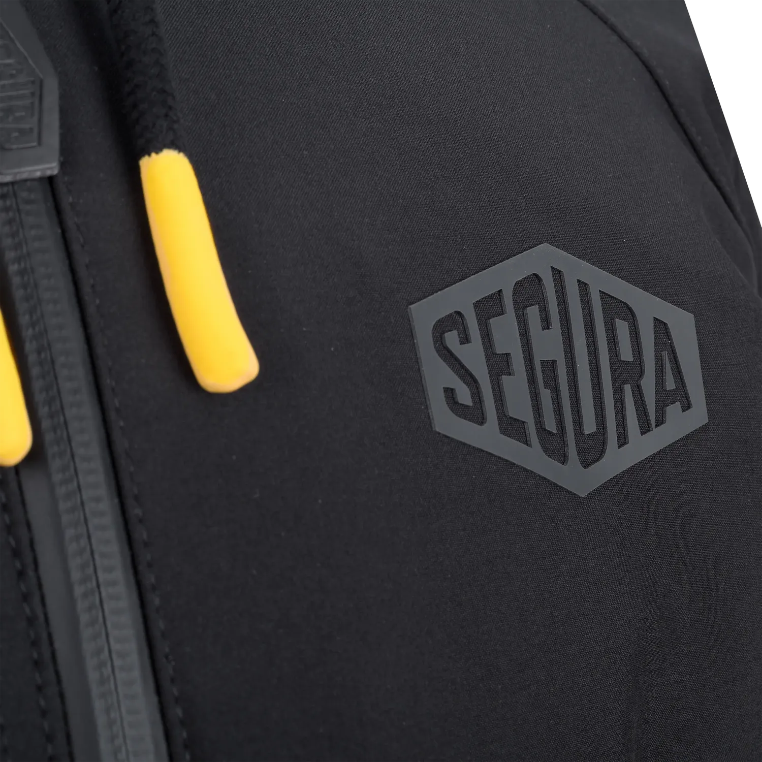 Segura Ritchy Giacca Moto Nero Giallo Impermeabile