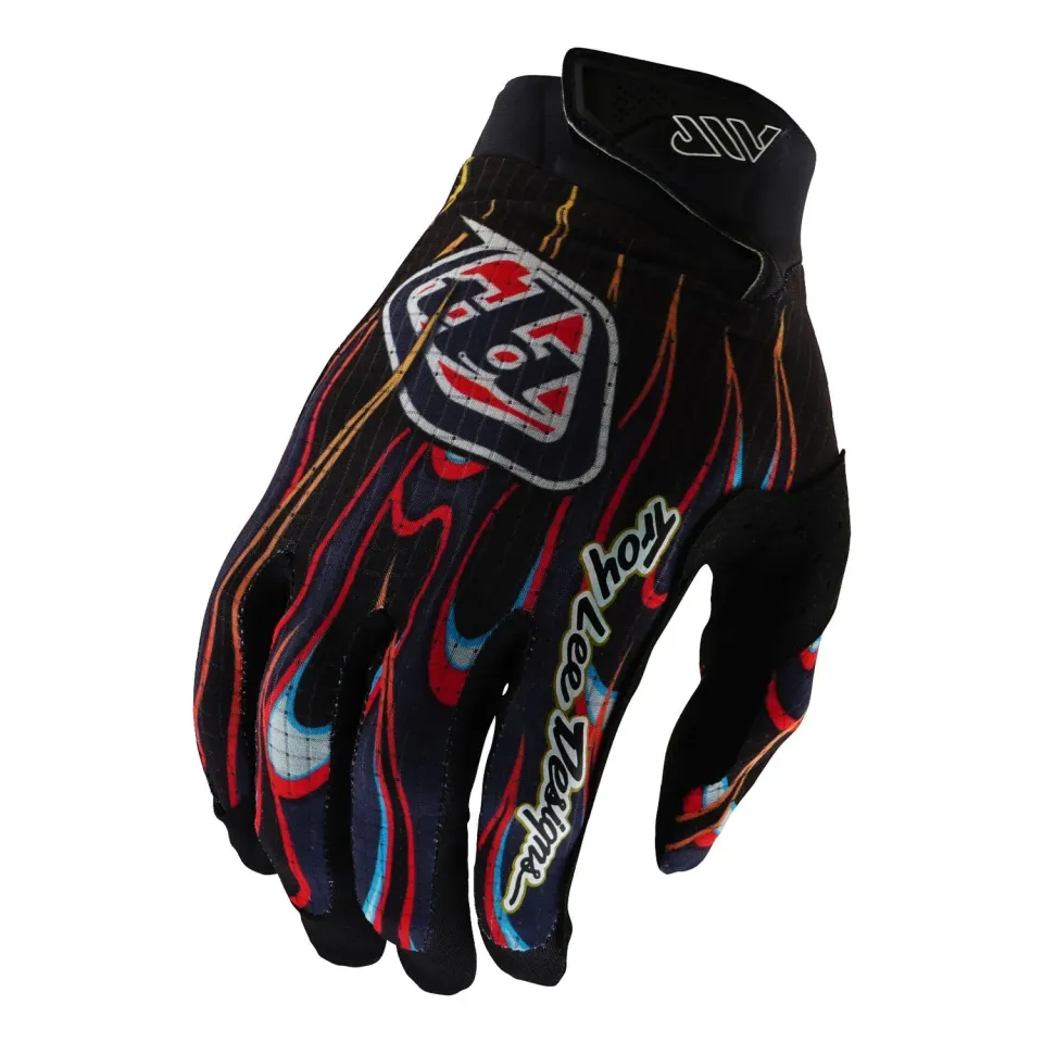 Troy Lee Designs Youth Air guanti moto nero rosso ventilati