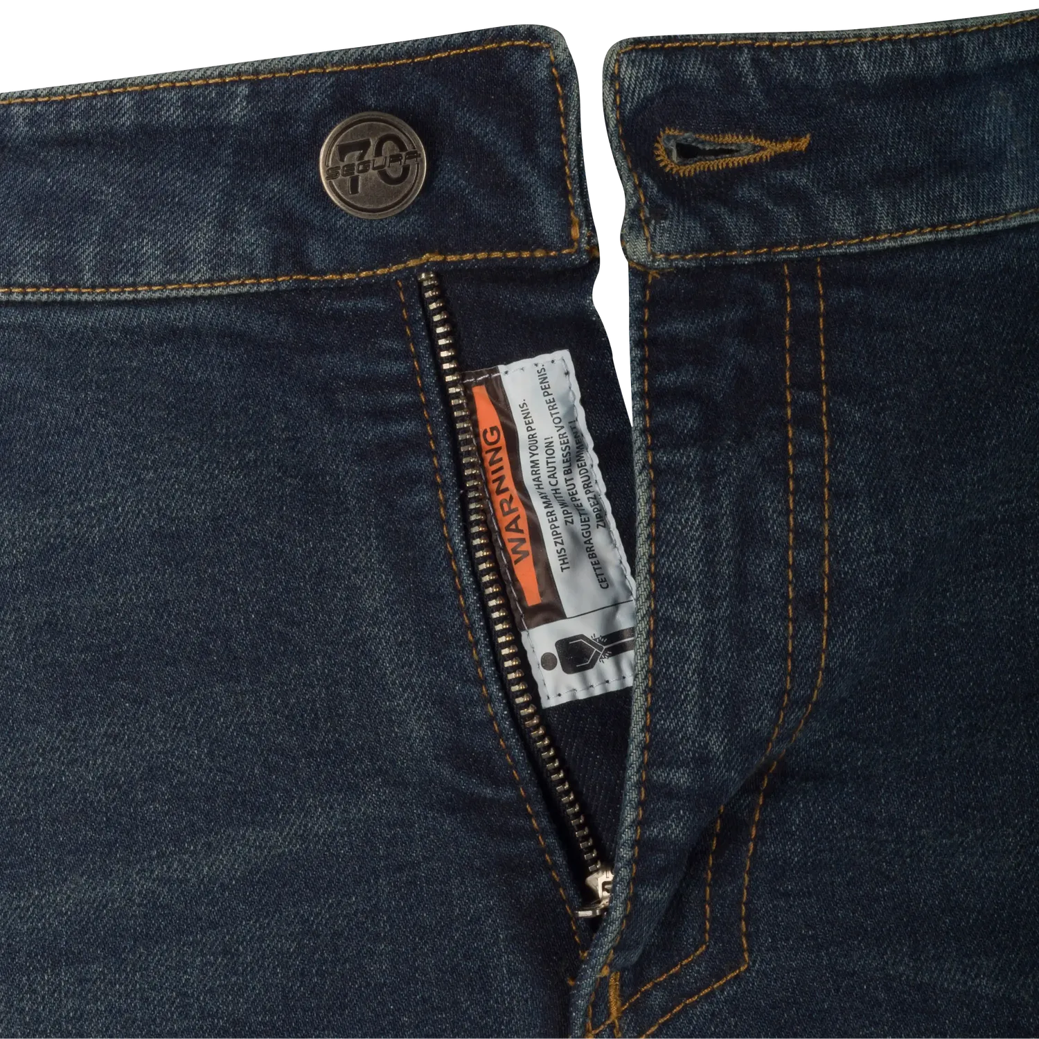 Segura Cosmic Pantaloni Moto Uomo Blu Slim con Protezioni