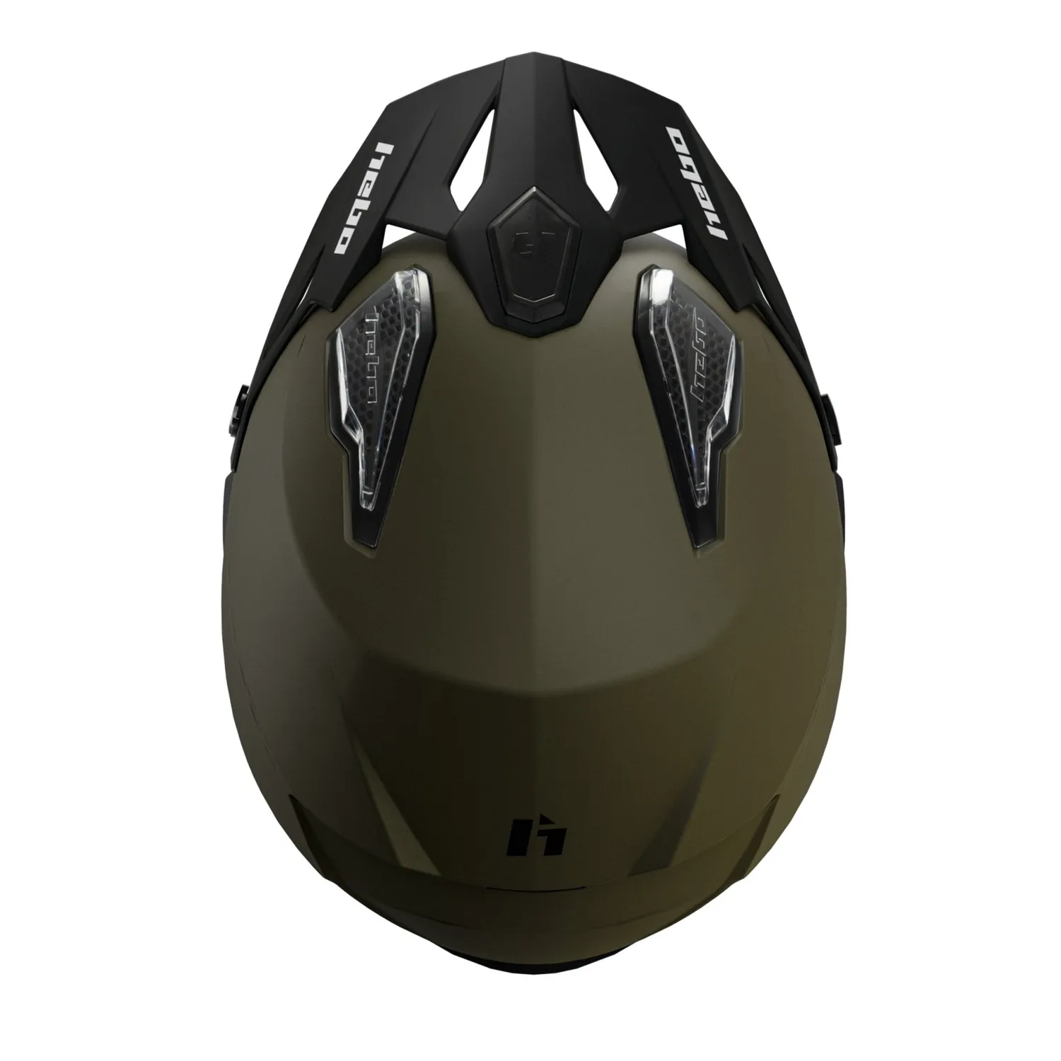 Hebo Zone 5 Duo casco trial verde visiera sole 1220 g