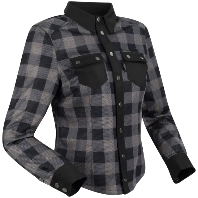 Segura Lady Jovan camicia moto donna nero grigio