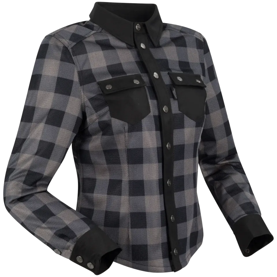 Segura Lady Jovan camicia moto donna nero grigio