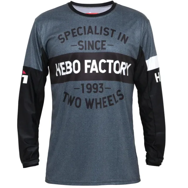 Hebo MX Stratos Two Wheels maglietta grigia traspirante