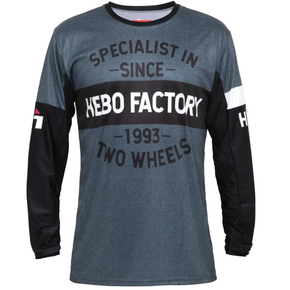 Hebo MX Stratos Two Wheels maglietta grigia traspirante