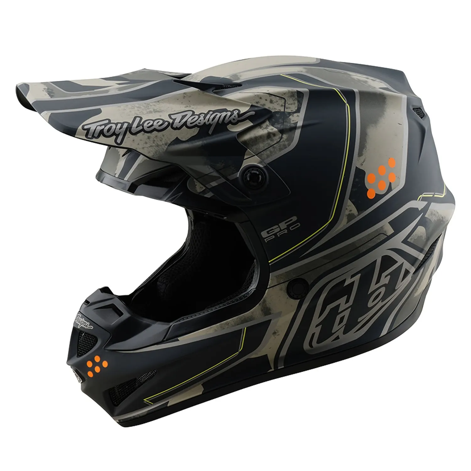 Troy Lee Designs GP Pro MIPS casco moto Nero Caper