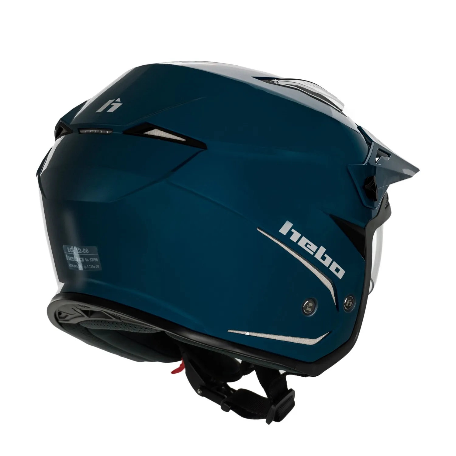 Hebo Zone 5 Duo casco trial blu omologato ECE 22-06