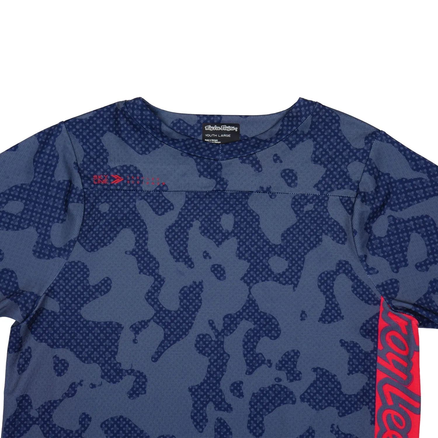 Troy Lee Designs Skyline SS Scrubland maglia MTB ragazzo Steel Blue