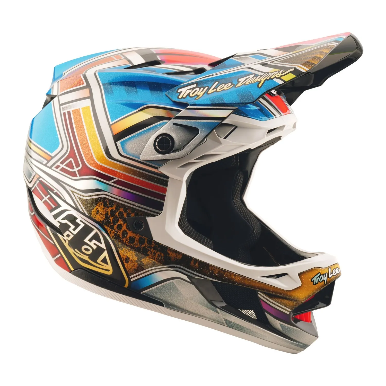 Troy Lee Designs D4 Carbon MIPS casco Lowrider blu