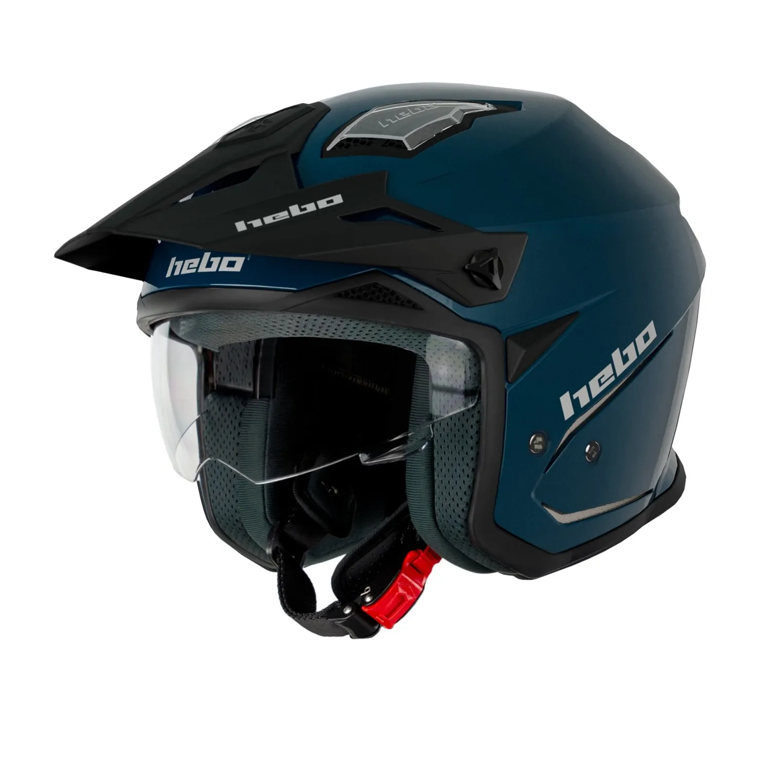 Hebo Zone 5 Duo casco trial blu omologato ECE 22-06