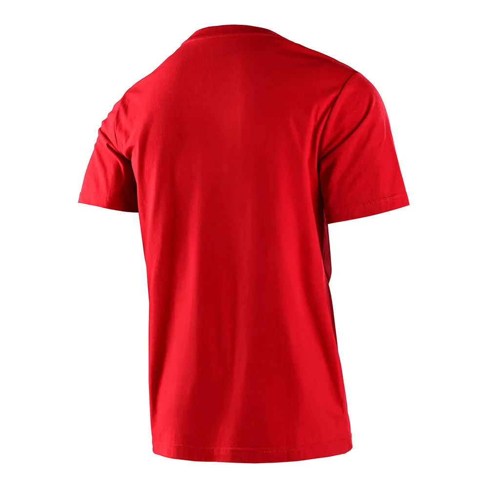Troy Lee Designs Factory Icon t-shirt rossa manica corta