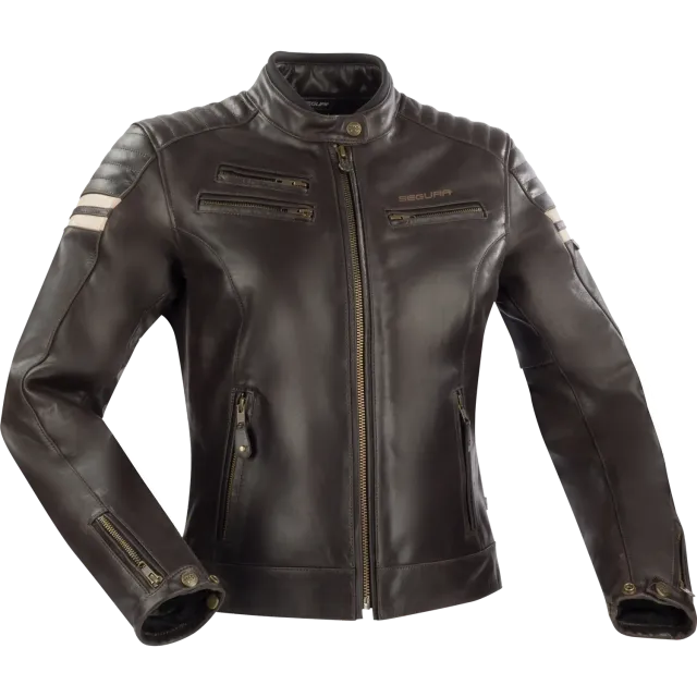 Segura Lady Funky giacca moto donna marrone pelle