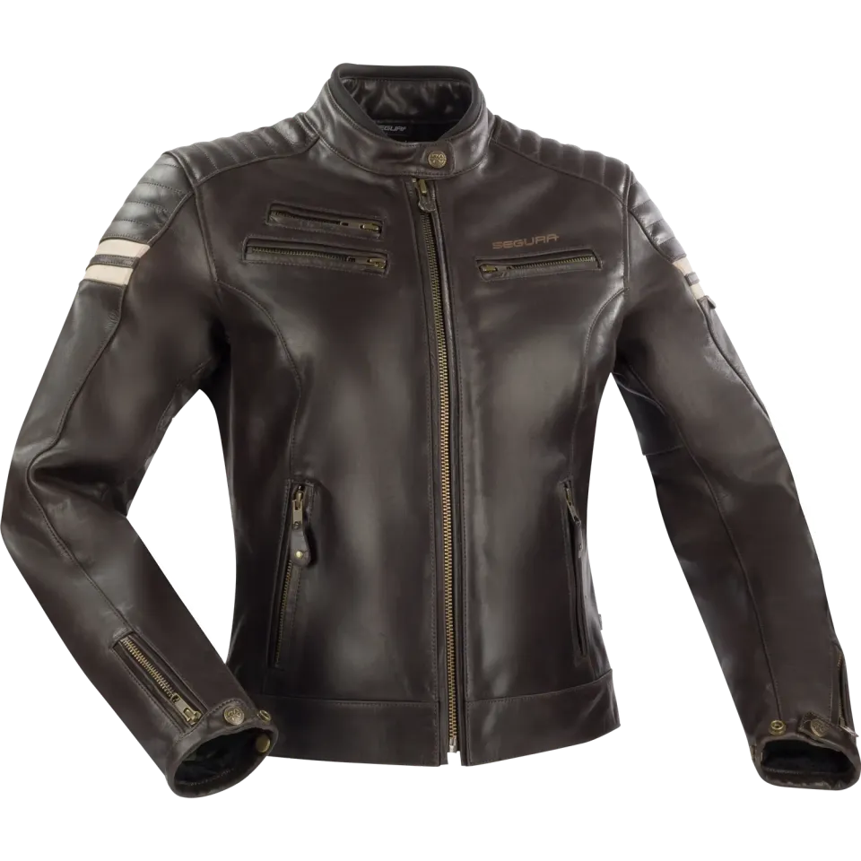 Segura Lady Funky giacca moto donna marrone pelle