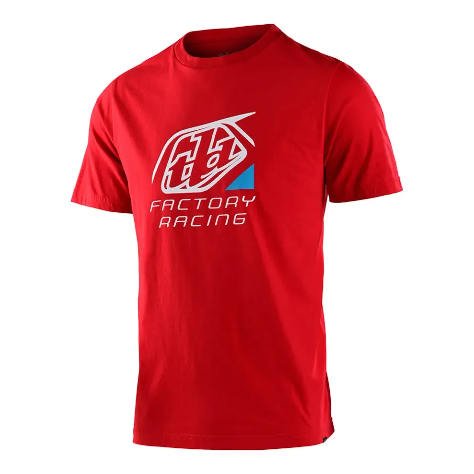 Troy Lee Designs Factory Icon t-shirt rossa manica corta