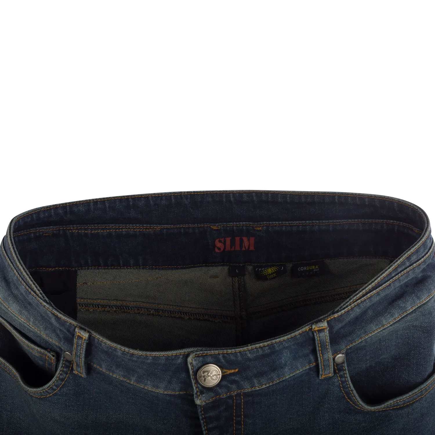 Segura Cosmic Pantaloni Moto Uomo Blu Slim con Protezioni