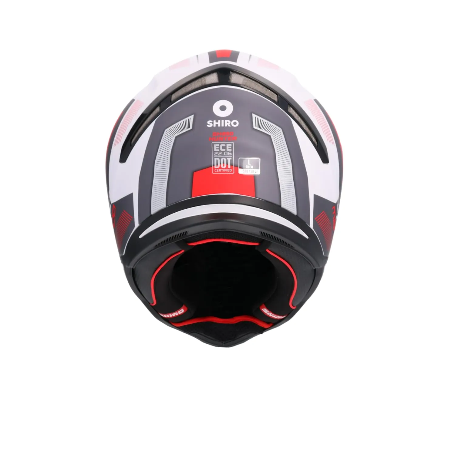 Bi Esse Cool Rider Bianco-Rosso casco integrale S