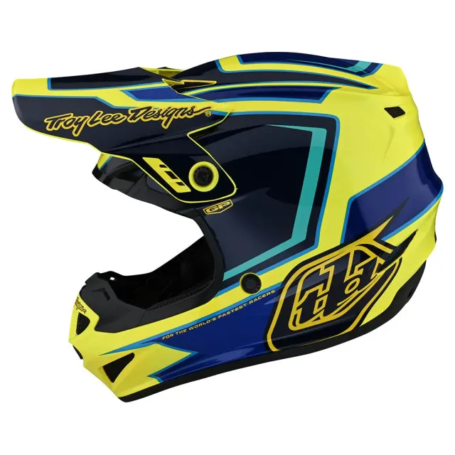 Troy Lee Designs GP Ritn casco cross giallo senza MIPS