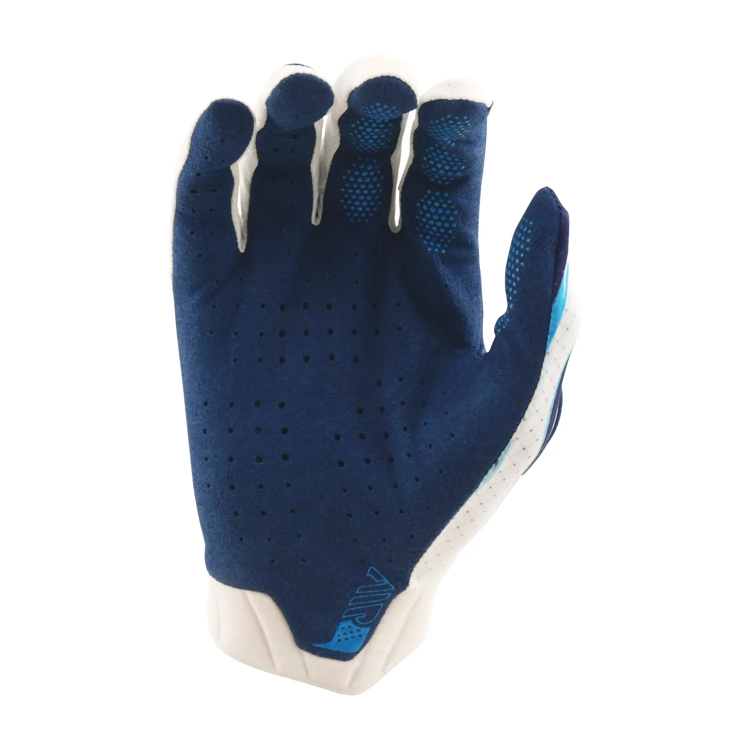 Troy Lee Designs Air Torched guanti moto White Blue ventilati