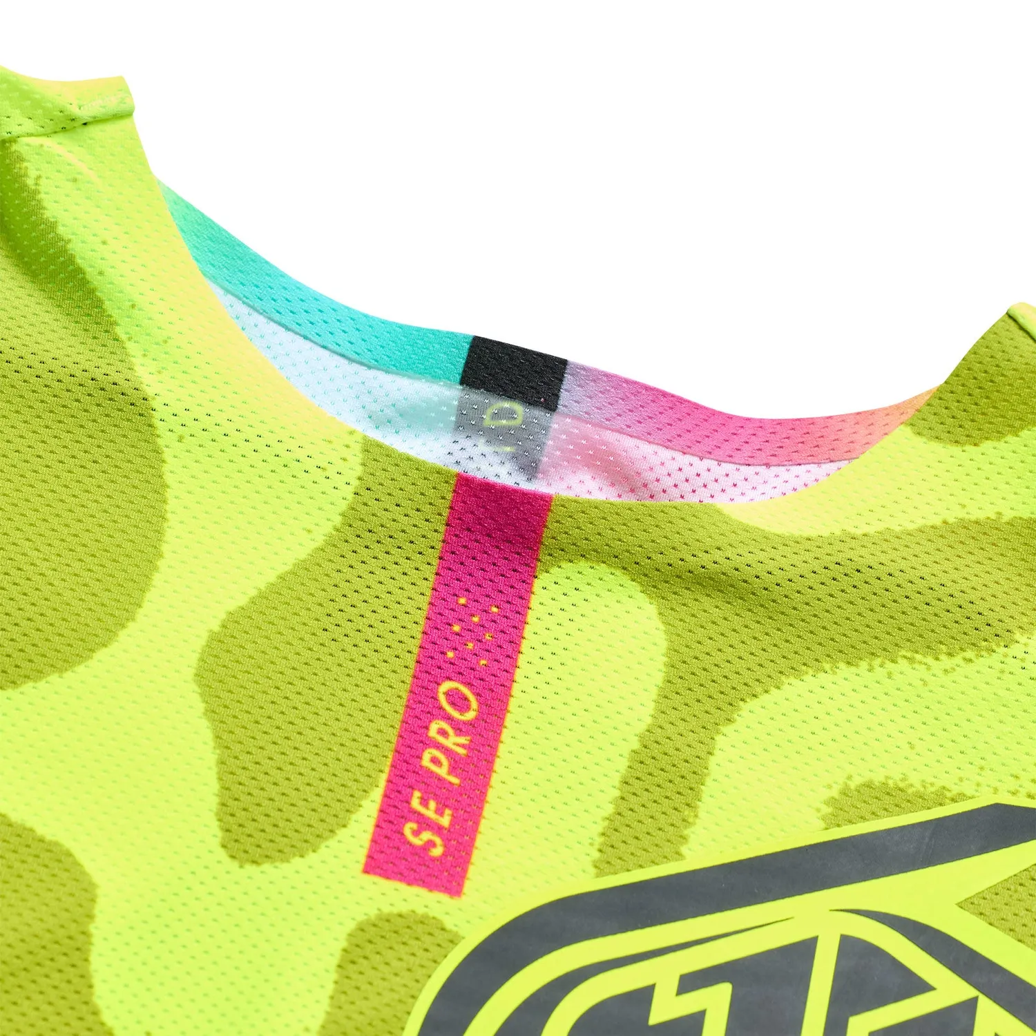 Troy Lee Designs SE Pro maglia moto nero giallo fluo