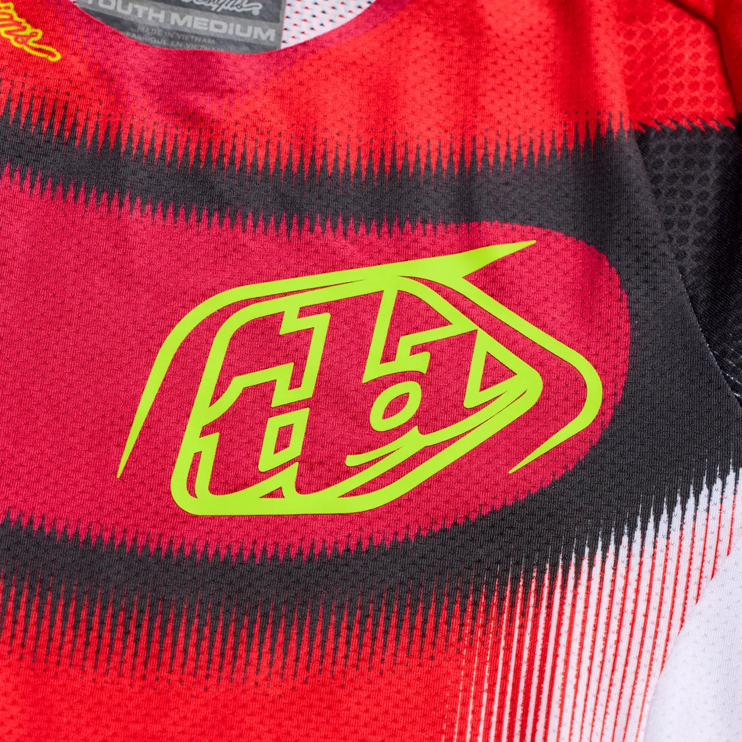 Troy Lee Designs SE Pro Illusion maglia moto bambino rosso nero