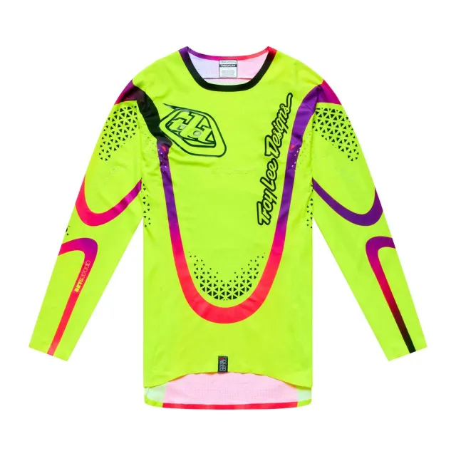 Troy Lee Designs SE Ultra maglia moto giallo fluo manica lunga