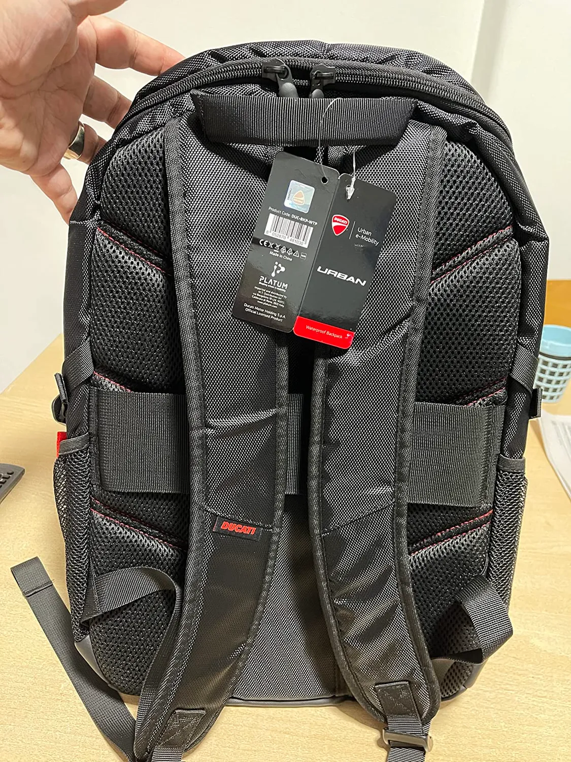 Ducati Urban Zaino Bici Monopattino 25L Nero