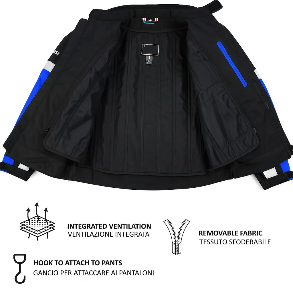 Bi Esse Giacca Moto Impermeabile 4 Stagioni XS con Protezioni
