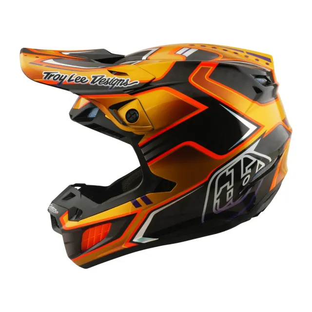 Troy Lee Designs SE5 Carbon casco moto MIPS gold carbonio