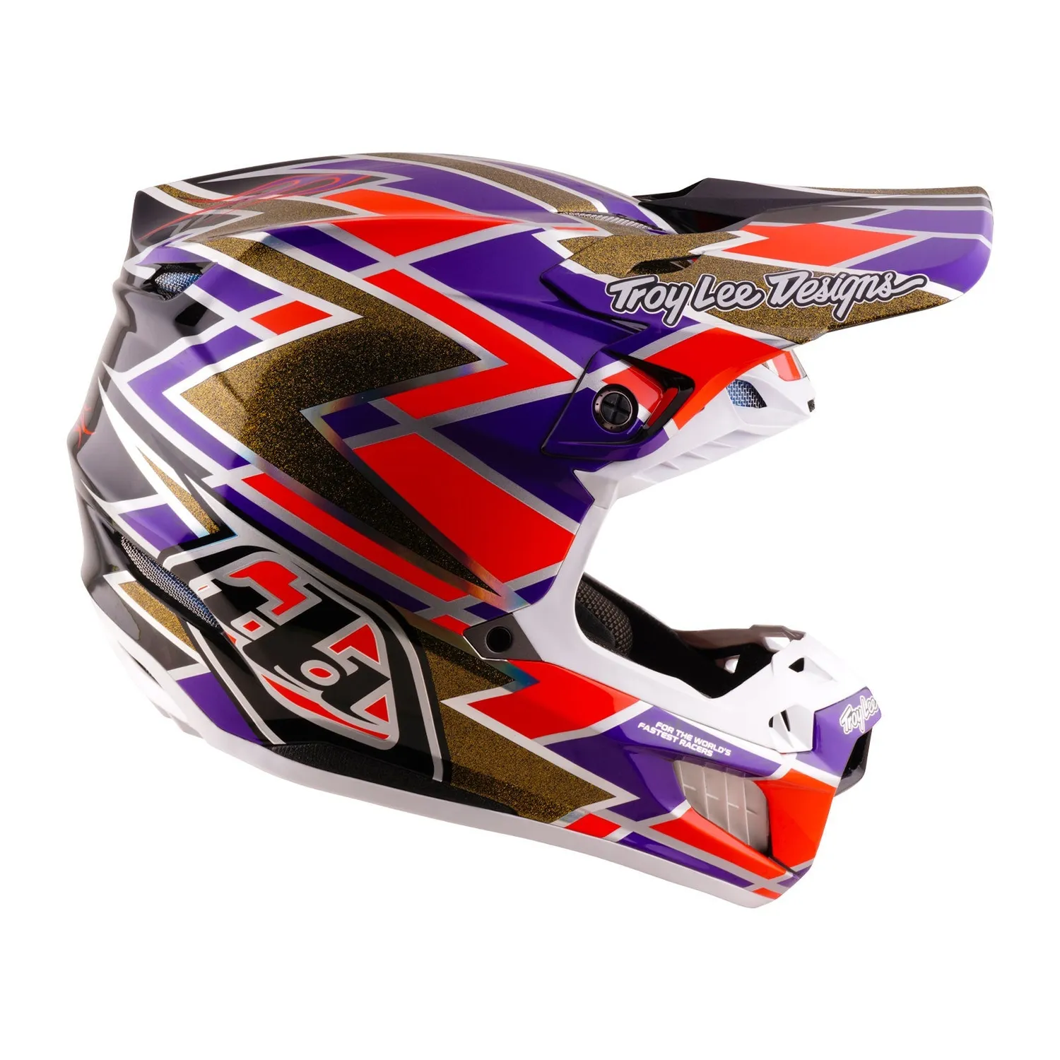 Troy Lee Designs SE5 Carbon casco moto Flush Violet