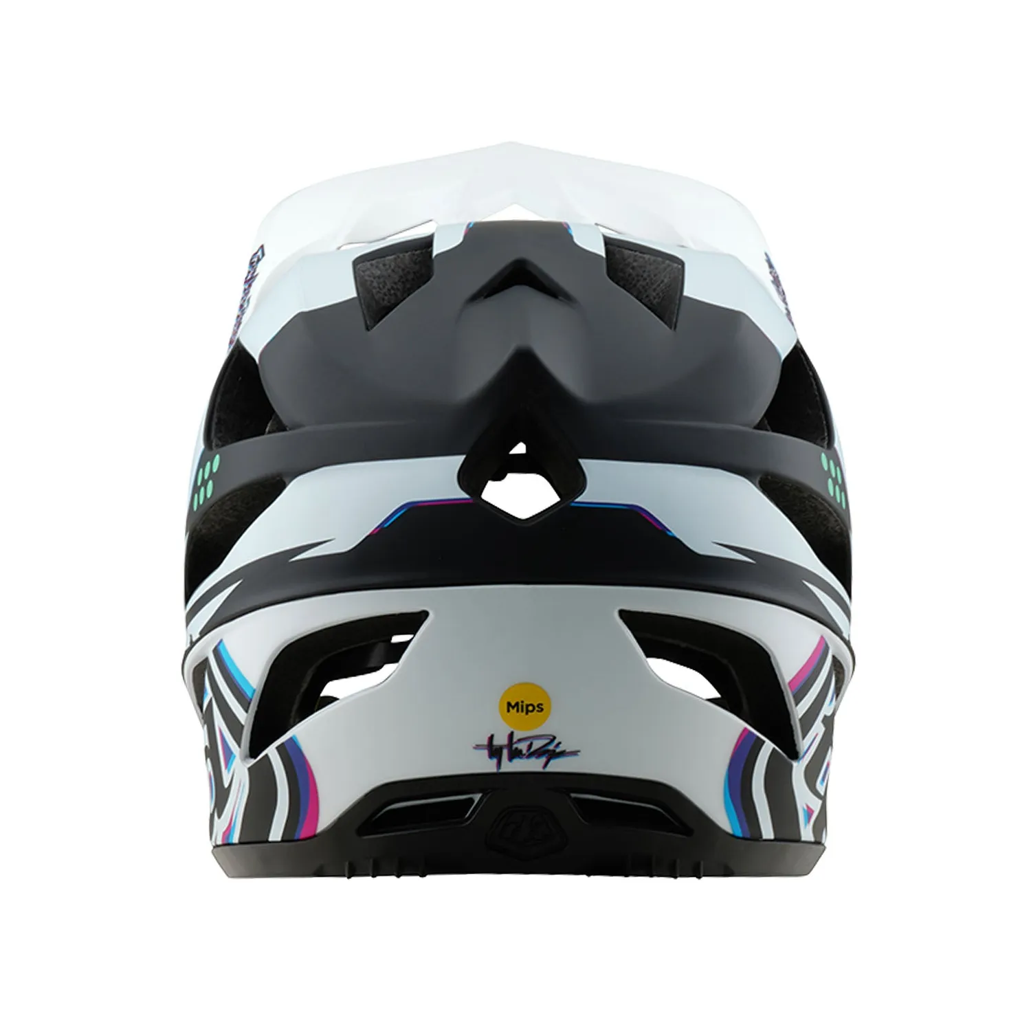 Troy Lee Designs Stage MIPS casco integrale bici bianco