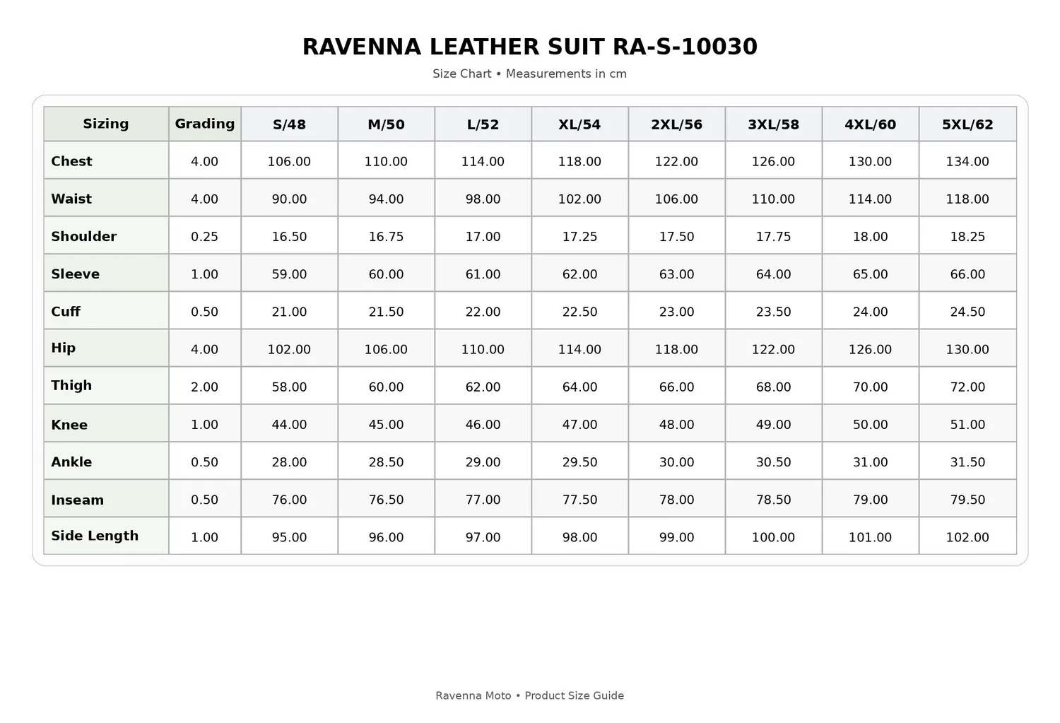 Ravenna Racing Tuta Moto Pelle Nero Bianco 1.1mm racing