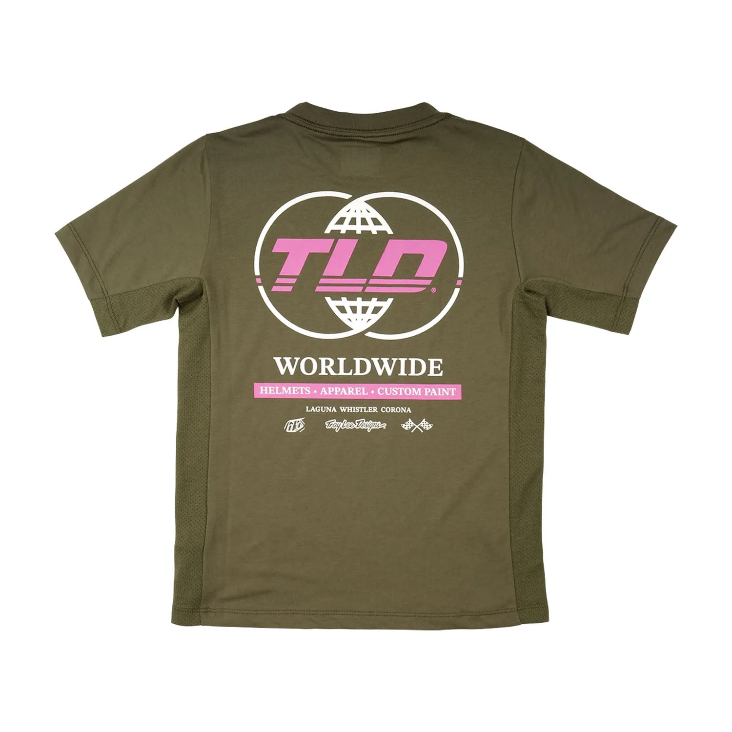 Troy Lee Designs Skyline Worldwide maglia bimbo verde Caper