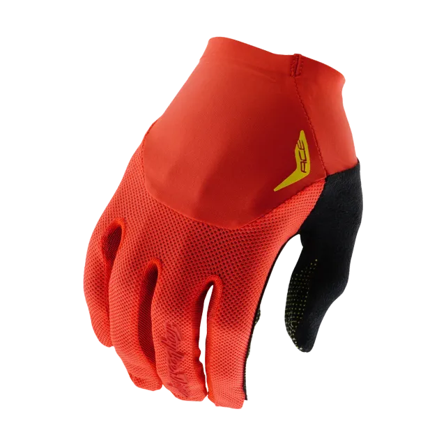 Troy Lee Designs Ace 2.0 Solid guanti bici rosso minimali