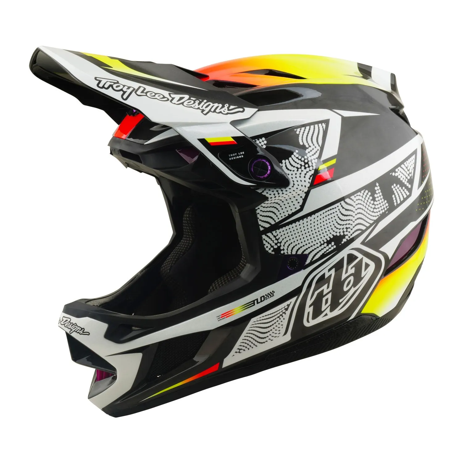 Troy Lee Designs D4 Carbon casco integrale nero