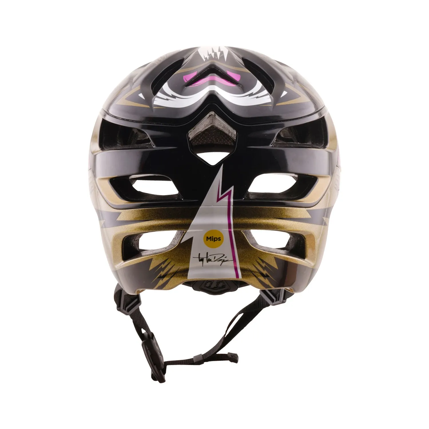 Troy Lee Designs A3 Cyclops casco bici oro nero