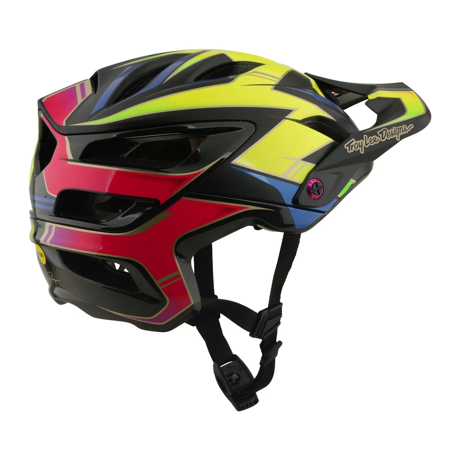 Troy Lee Designs A3 Electra Casco MTB Nero MIPS Ventilato
