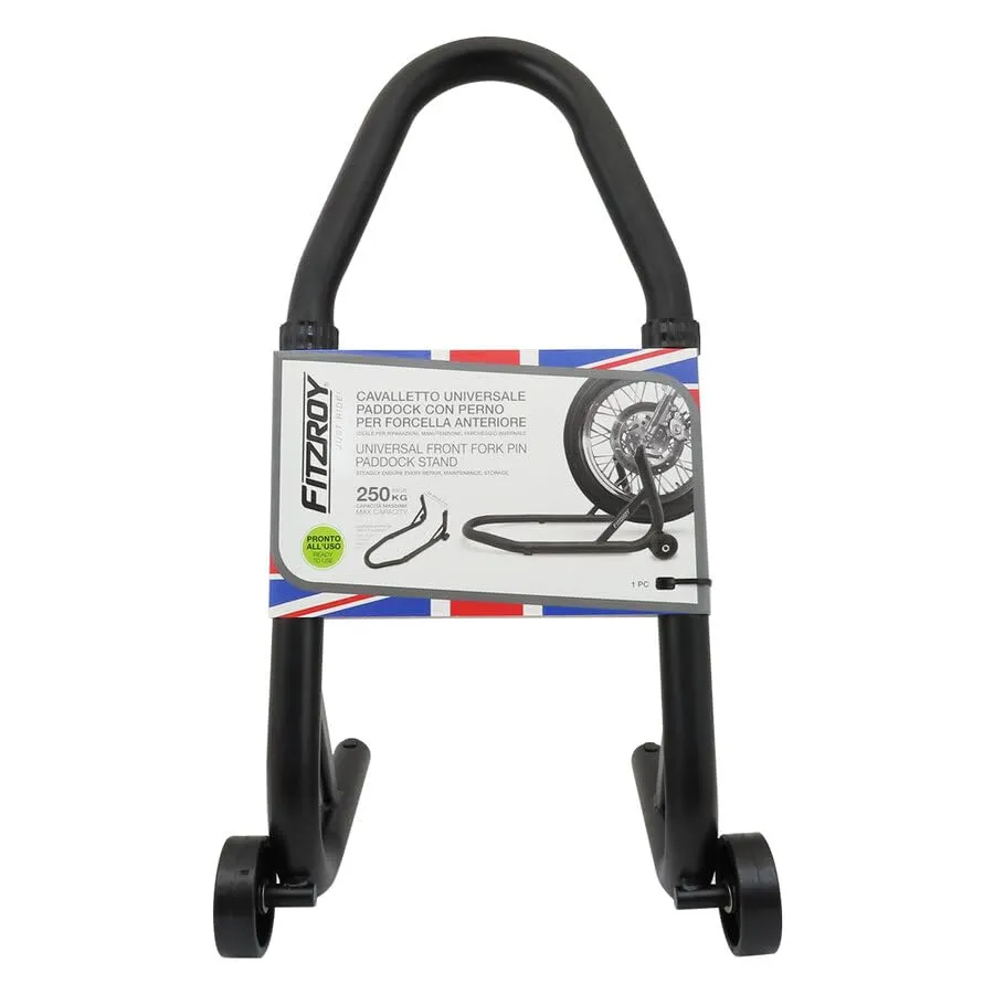Fitzroy Cavalletto Moto Anteriore Nero Opaco 250 kg