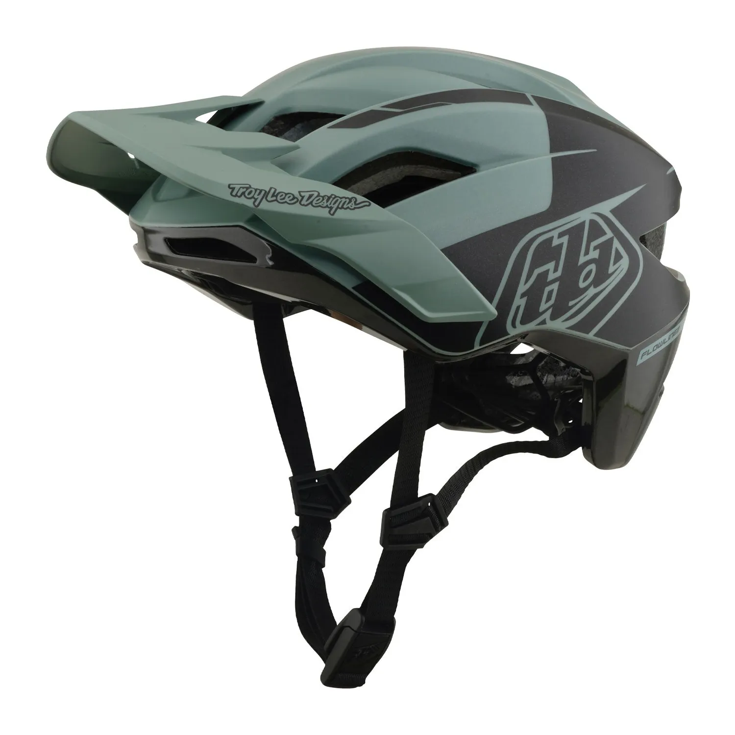 Troy Lee Designs Flowline SE Hydro casco sage charcoal MIPS