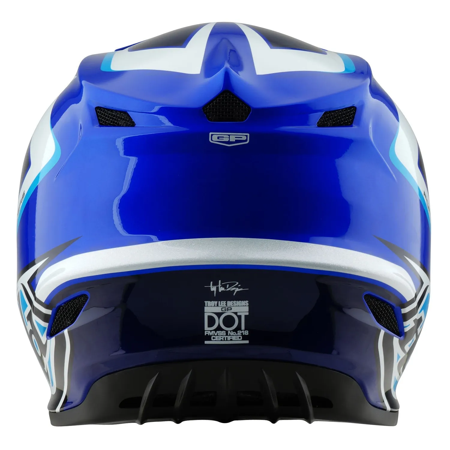Troy Lee Designs GP Shutter casco moto blu leggero
