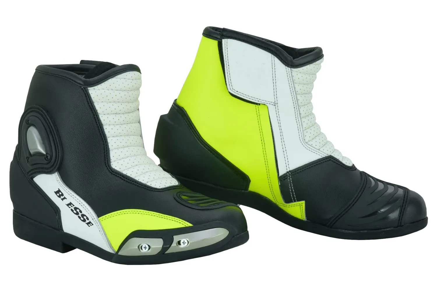 Bi Esse Stivaletti Traforati Scarpe Moto Pelle Slider
