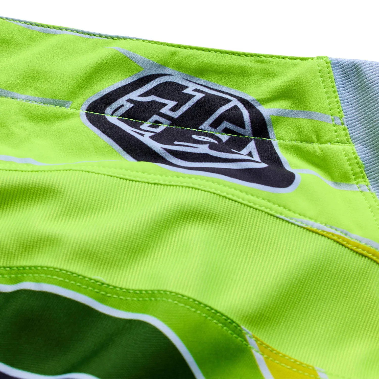 Troy Lee Designs GP Pro Stagger pantaloni cross grigio giallo