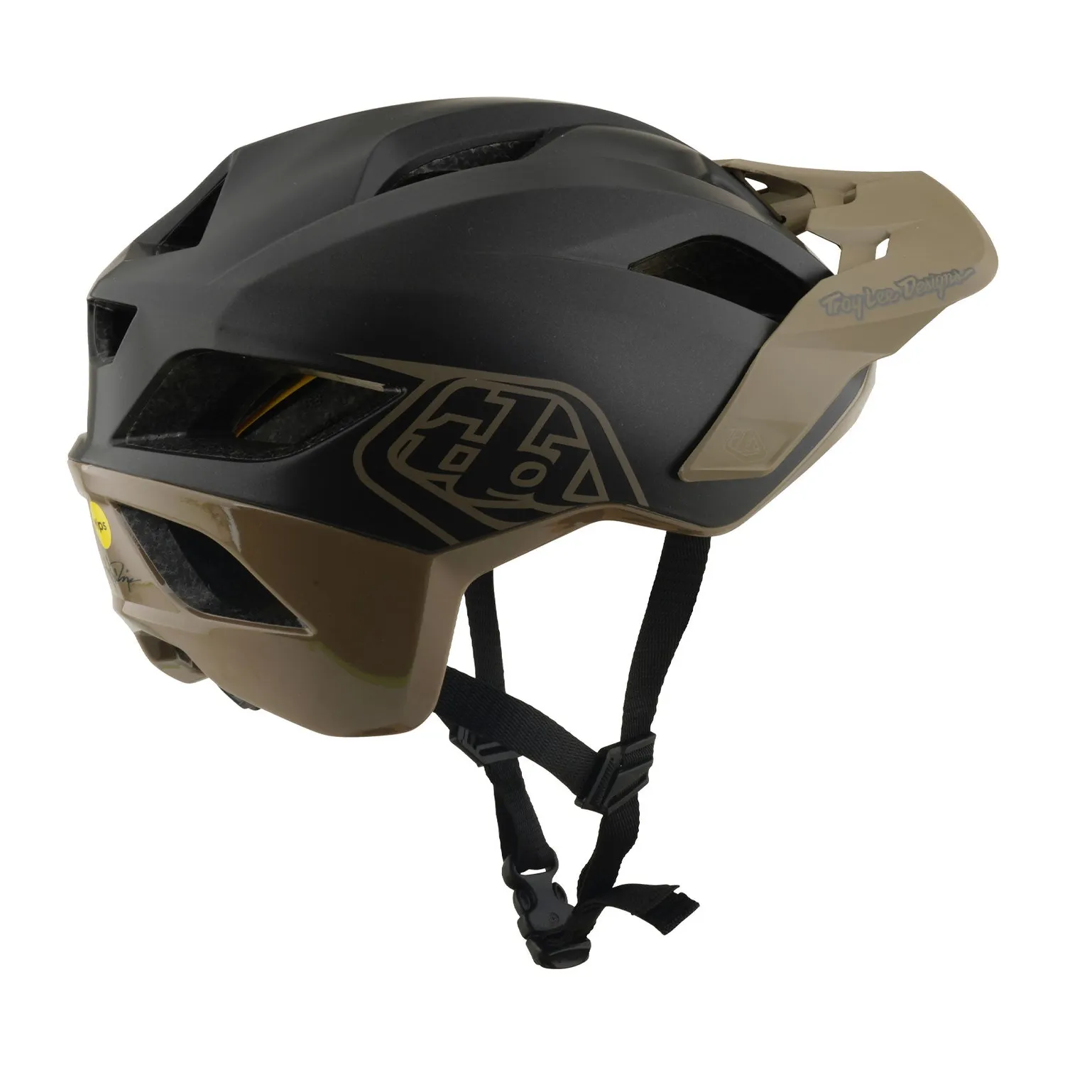 Troy Lee Designs Flowline Casco Bici Charcoal/Timber MIPS