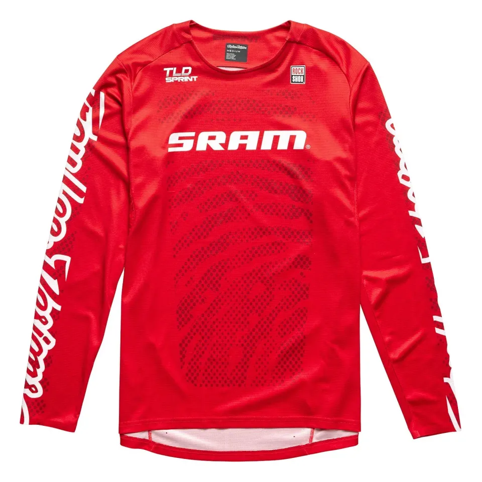 Troy Lee Designs Sprint SRAM Shifted maglia fiery red