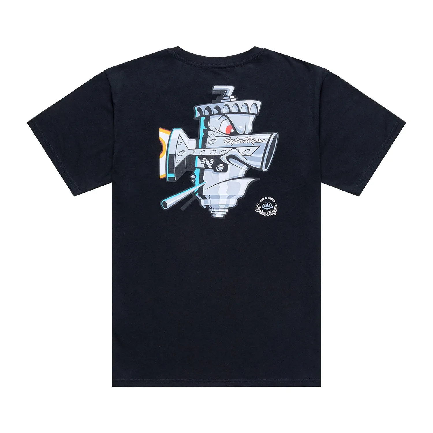 Troy Lee Designs Carb Club t-shirt uomo nera manica corta