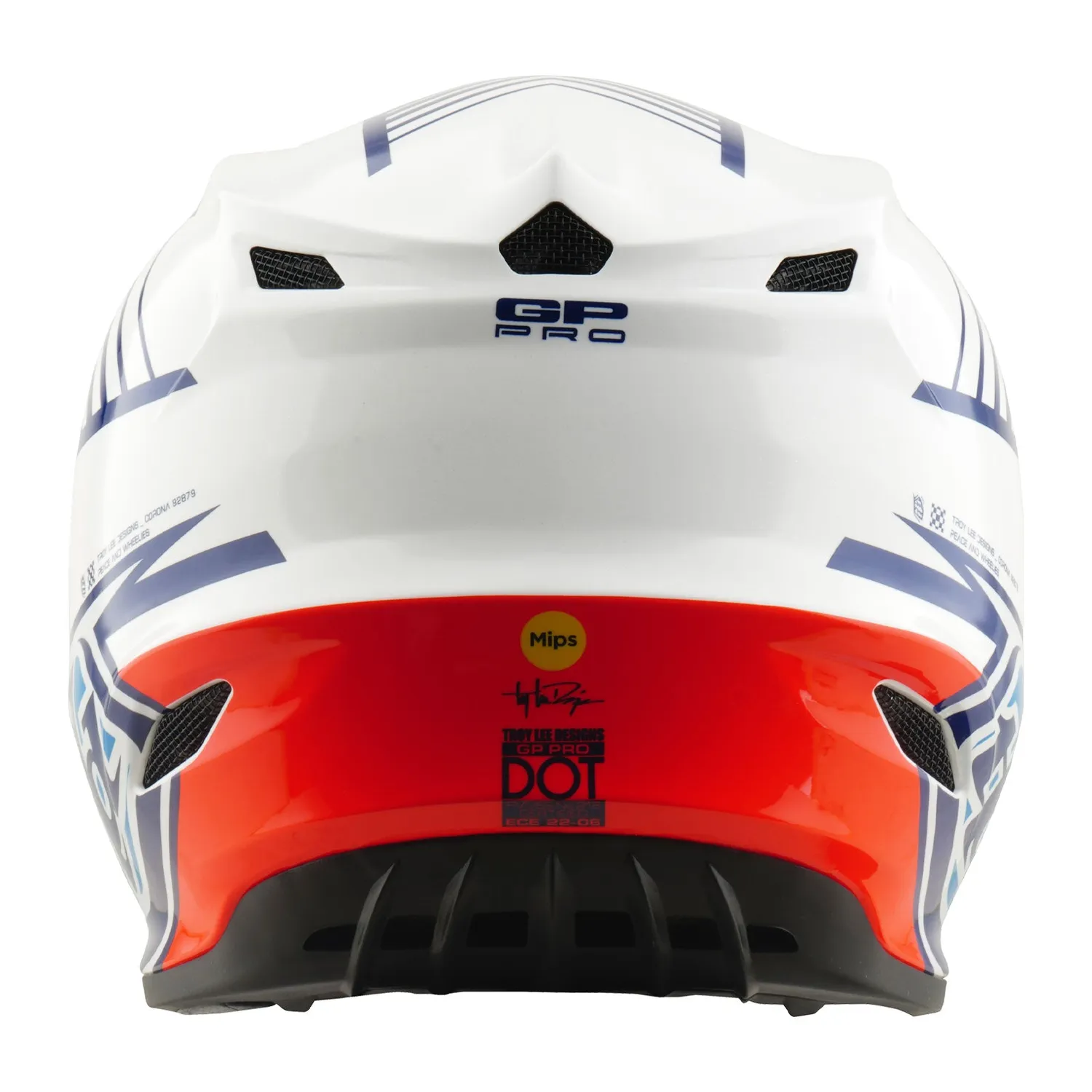Troy Lee Designs GP Pro Segment casco moto Blu MIPS
