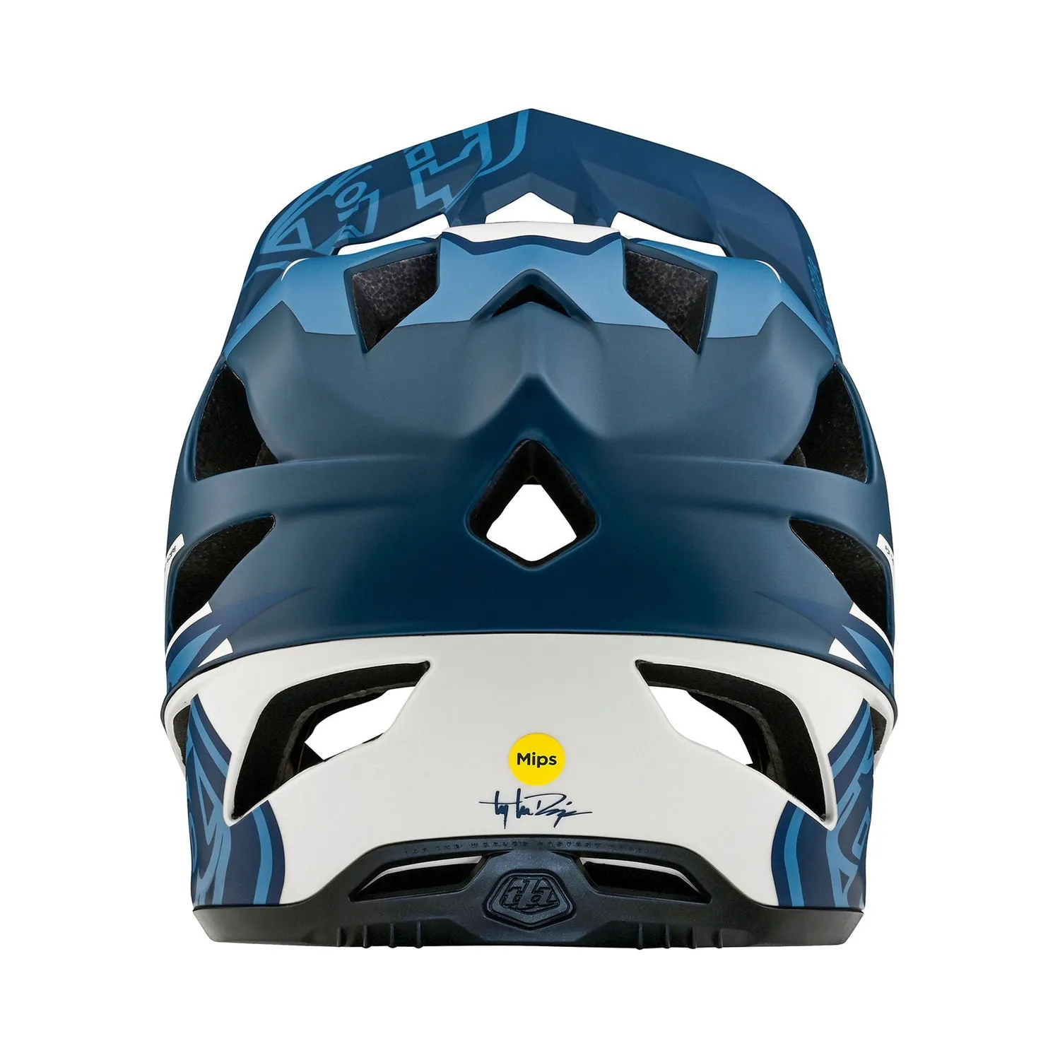 Troy Lee Designs Stage Vector Casco Integrale Bici Blu MIPS
